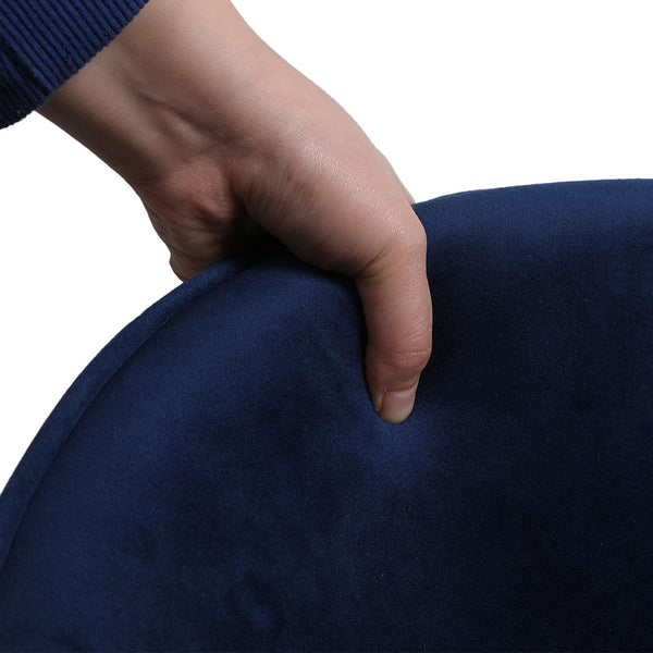 Levede Elegant Set Of 2 French Navy Wooden Seat Stylish Comfortable Seating Dining Chairs