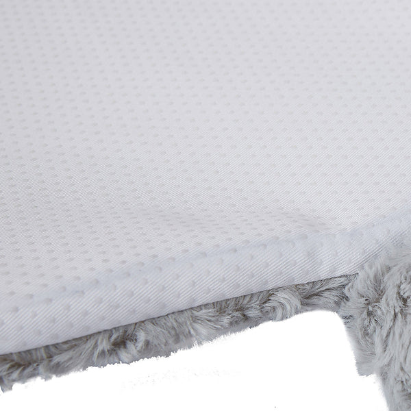 Pawz Large Calming Squeaky Pet Bed For Cats And Dogs Grey Soft Comfortable Design Pet Beds