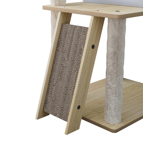 Pawz Cat Tree Tower Scratcher Wood Condo House 120Cm Furniture & Scratchers