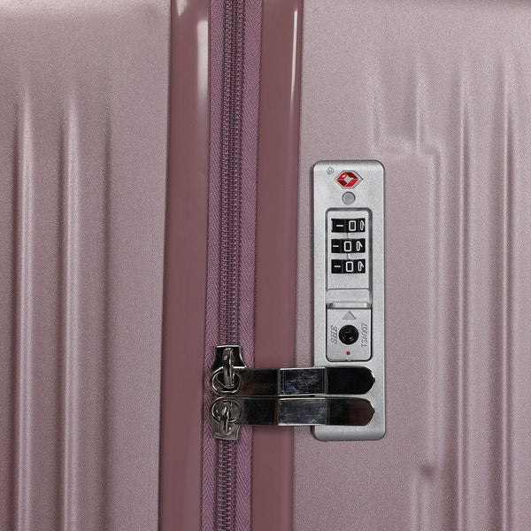 Slimbridge Luggage Suitcase Trolley Rose Gold 4Pc 14"+20"+24"+28" Trolleys