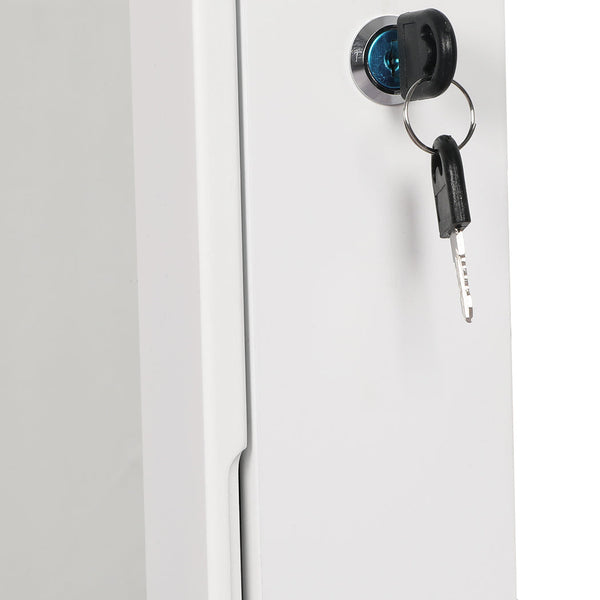 Veile Studios Levede 37Cm X 8.7Cm 120Cm Mirror Jewellery Cabinet Makeup White Jewellery Holders & Organisers