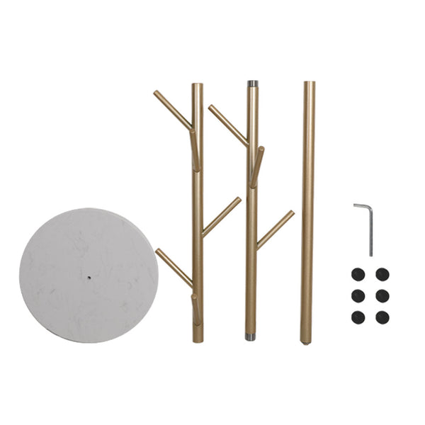 Levede Coat Rack Hat Clothes Stand Hanger Gold Stylish Home Storage Solution Coat & Hat Racks