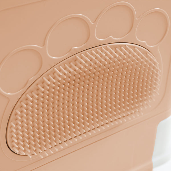 Pawz Foldable Cat Litter Box Tray Enclosed Pink Litter Trays