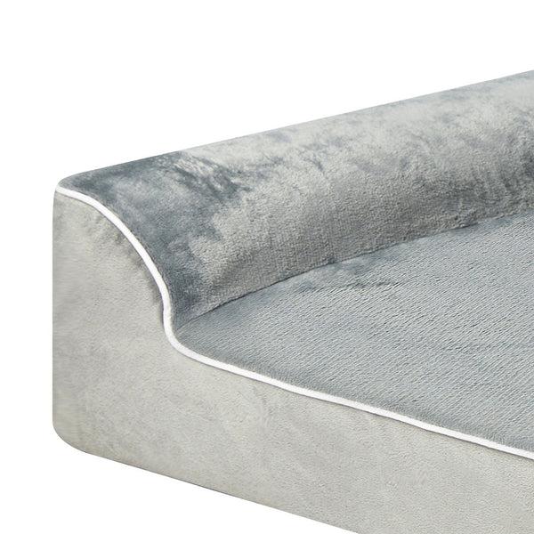 Pawz Orthopedic Dog Bed M Grey Comfortable Support For Medium Sized Dogs Pet Beds