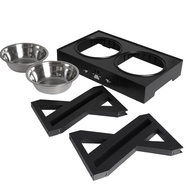 Pawz Elevated Pet Feeder Food Water Dog Bowls