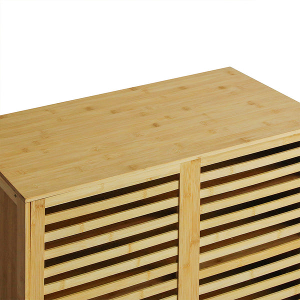 Levede Bamboo Storage Cabinet Freestanding Natural Cabinets & Cupboards