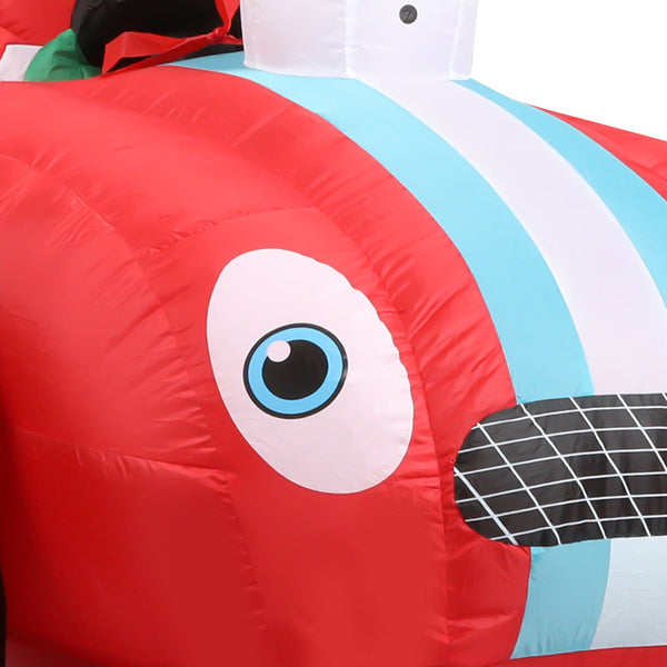 Santaco Christmas Inflatable 2.4M Racing Sleigh Seasonal Decorations