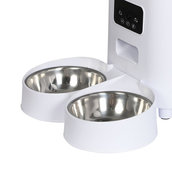 Pawz 5L Auto Pet Feeder Automatic Camera Wi Fi White Dog Automatic Feeders