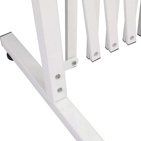 Garden Security Fence Gate Expandable White Gates