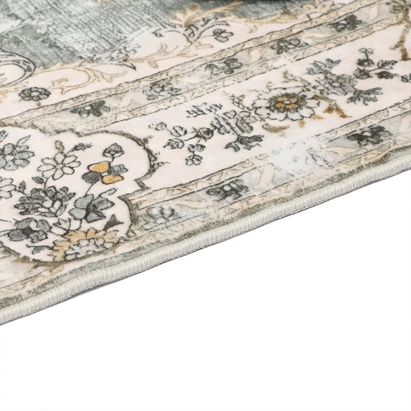 Marlow Floor Rug Short Pile Washable Vintage Carpet Soft Plush Non Slip 160X120 Rugs