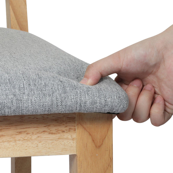 Levede 2X Armless Upholstered Seat Modern Comfort Set Dining Chairs