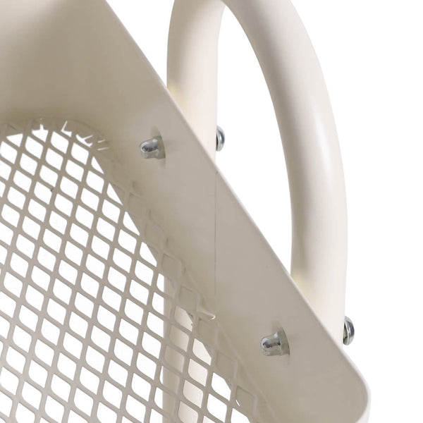 Levede 3 Tiers Kitchen Trolley Cart White Storage Organiser With Rolling Wheels Kitchen Carts