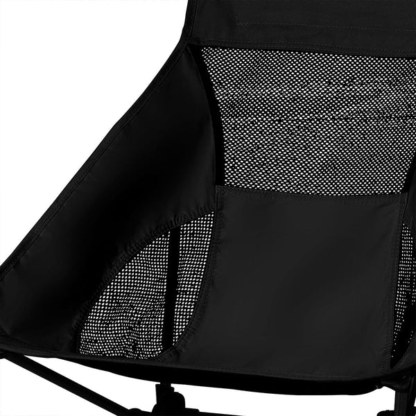 Levede Camping Chair Folding Outdoor Large Black Camping Chairs