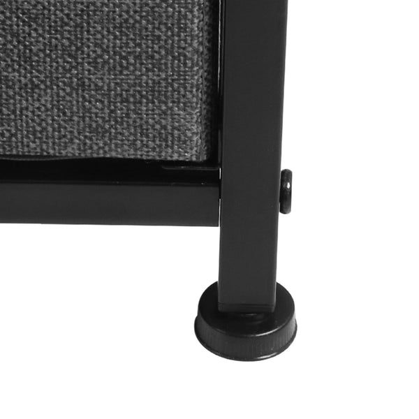 Levede Storage Cabinet Chest Of 2 Drawers Dark Grey Cabinets & Cupboards