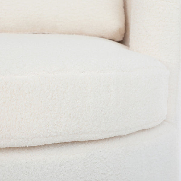 Levede Fleece Swivel Chair Chairs