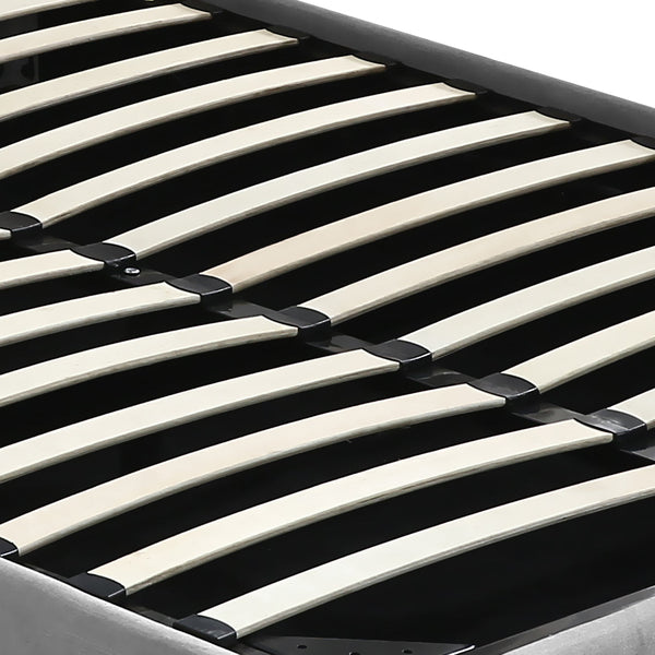 Levede Queen Bed Frame Fabric Tufted Grey Queen Bed Frames