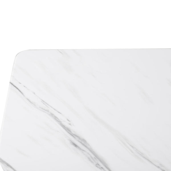 Levede Standing Desk Sofa Bed Side Table White No Slots Marbled Standing Desks