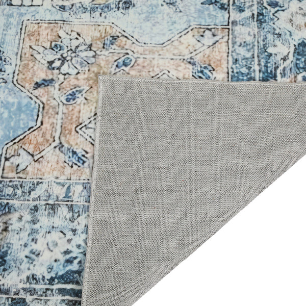 Marlow Floor Rug Vintage Polyester Washable Area Rugs