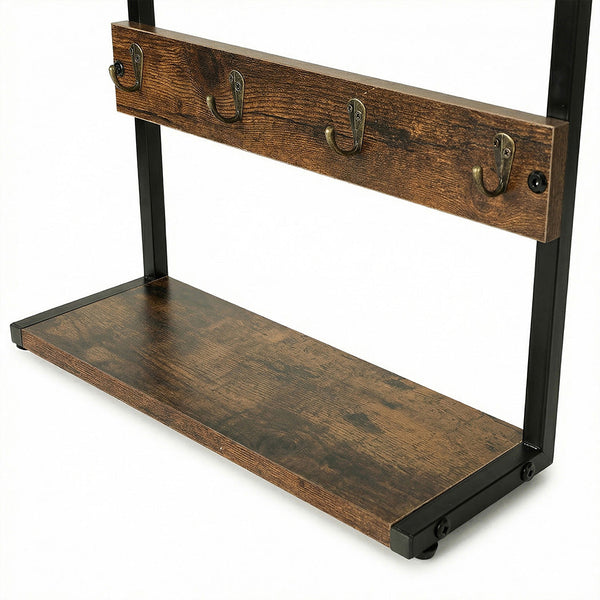 Levede 2 Tier Industrial Mug Holder Stand With 8 Hooks & Shelf Other Kitchen Storage