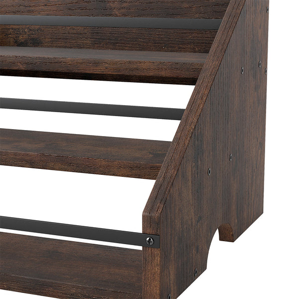Toque Countertop Wine Rack 3 Tier Wood & Metal Organizer Racks