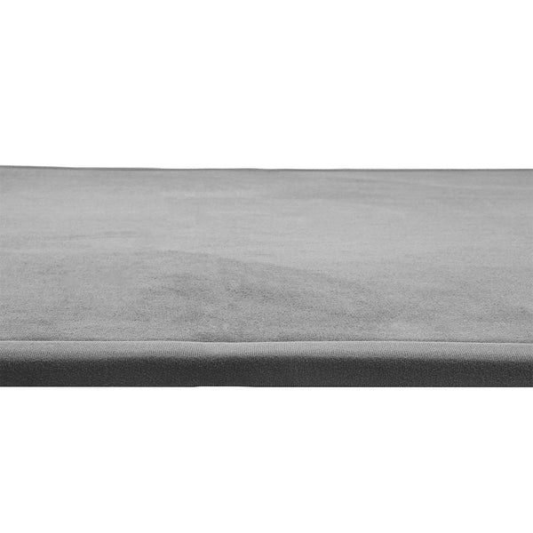 Marlow Coral Velvet Area Large Mat 150X200cm Grey Rugs
