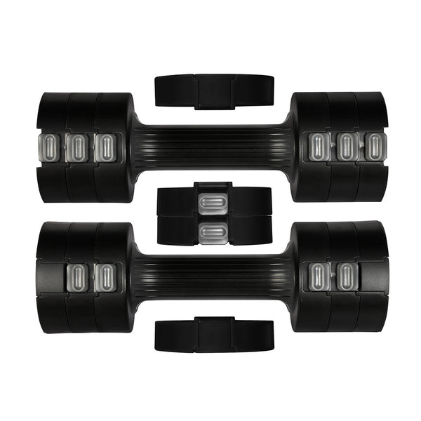 Centra A Pair Of 1Kg To 5Kg Black Dumbbells
