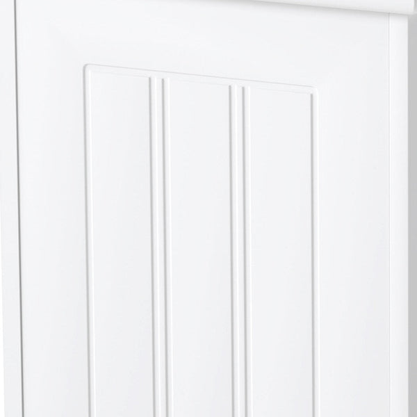 Levede Slim Bathroom Storage Box With Lid White Mdf Organizer Bathroom Baskets & Storage