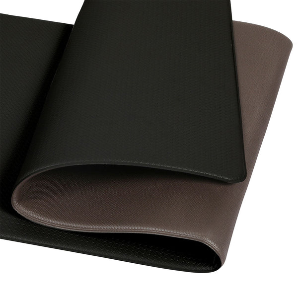 Marlow Kitchen Rug Set 2Pcs Non Slip Anti Fatigue Mat Black Floor Covering Rugs