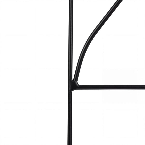 Mountview 5 Panel Decorative Garden Fence Black Steel Animal Barrier Garden Edging & Borders