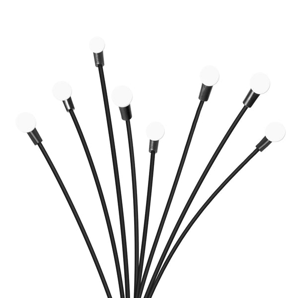 Firfly Solar Lawn Lights 8Led 4Pc Outdoor Black Landscape & Walkway Lights