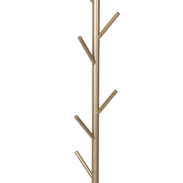 Levede Coat Rack Hat Clothes Stand Hanger Gold Stylish Home Storage Solution Coat & Hat Racks
