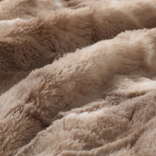 Dreamz Luxury Tie Dye Blanket Brown 152Cm X 203Cm Blankets