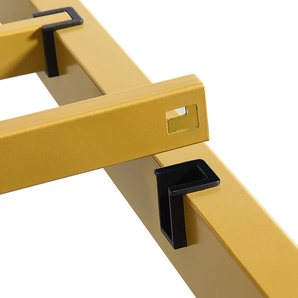 Levede 209Cm X 154Cm 106Cm Metal Bed Frame Under Storage Queen Beige Queen Bed Frames