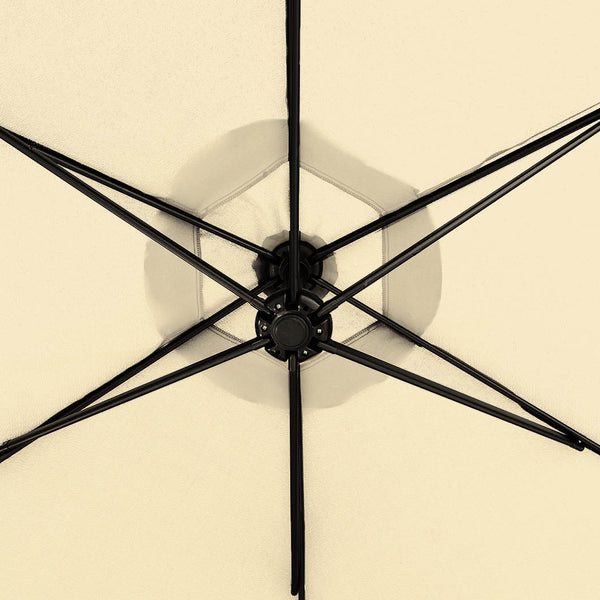 Mountview 3M Outdoor Umbrella Cantilever Beige Without Base Patio Umbrellas