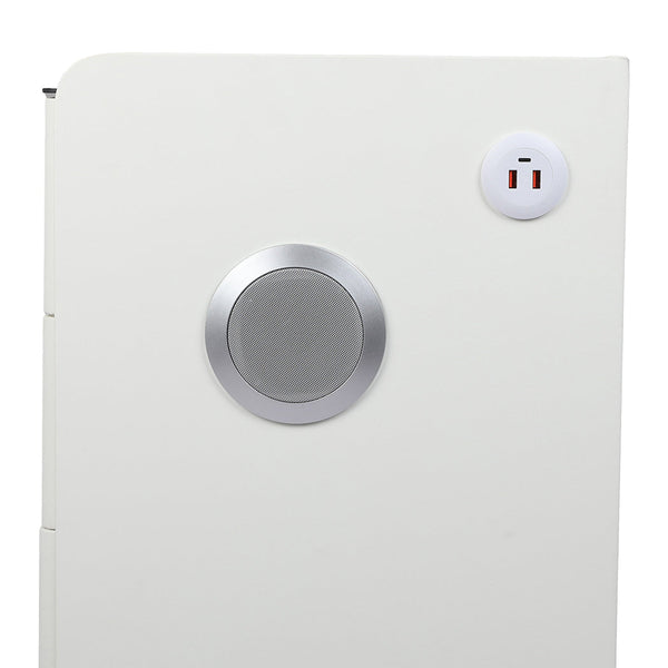 Levede Bedside Table With Led Lights And Drawers Storage Nightstand For Bedroom Organization Bedside Tables