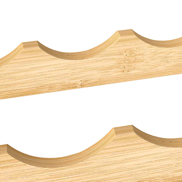 Toque Natural Bamboo Wine Rack 12 Bottle Capacity Racks