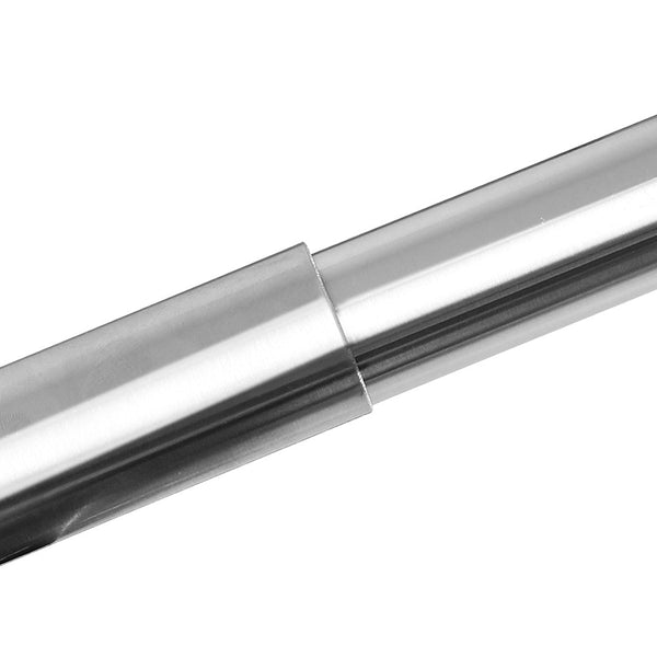 Marlow Silver Double Curtain Rod Steel Pole Pommel Set Extendable Adjustable Curtain Poles & Accessories