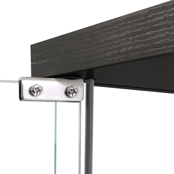 164Cm Glass Display Cabinet 2 Doors Storage Showcase Elegant Home Decor Piece Cabinets & Cupboards