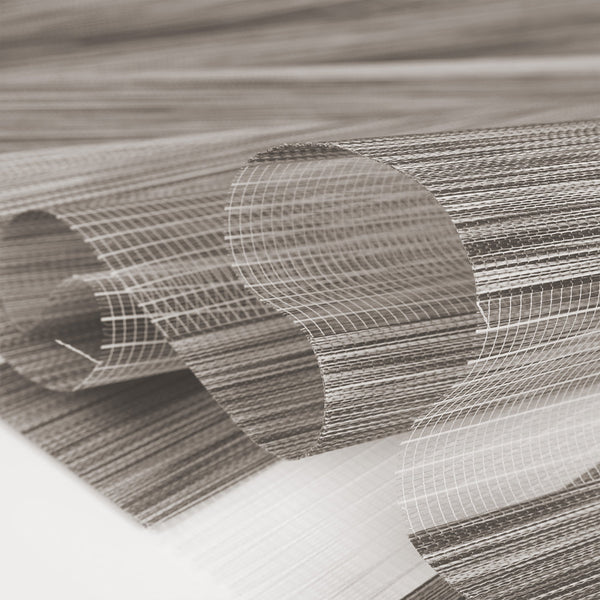 Marlow 1X Blackout Zebra Roller Blind Curtains 90X210cm Beige Curtains & Drapes