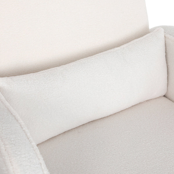 Levede Fleece Rocking Chair With Footstool Sofas Armchairs & Couches