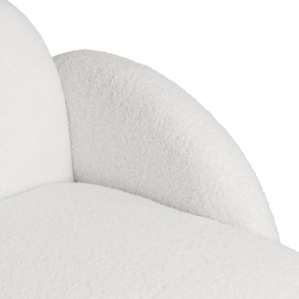 Levede Sofa Chair Fleece Upholstered Single White Sofas Armchairs & Couches