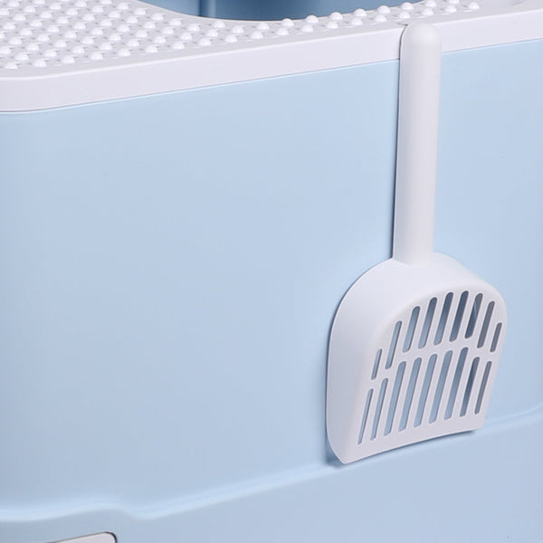 Pawz Cat Litter Box Fully Enclosed Kitty Blue Litter Trays