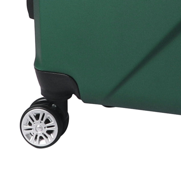 Slimbridge 2Pcs 20"Travel Luggage Set Green Suitcases