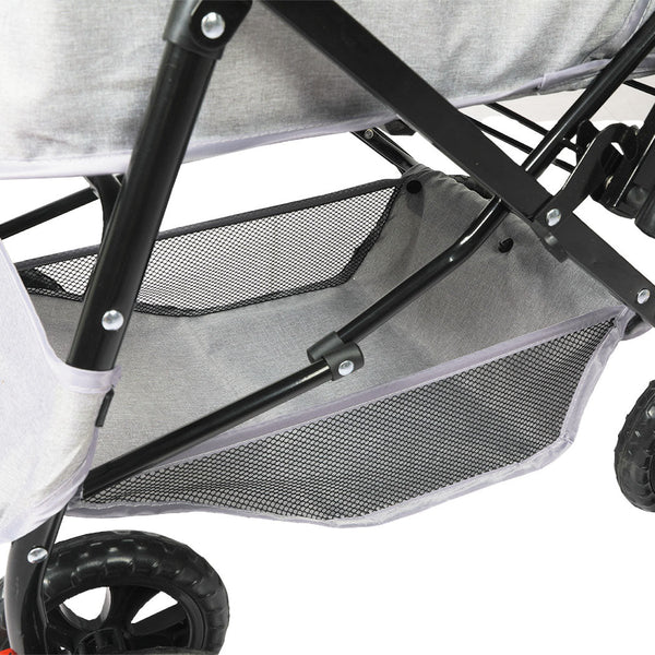 Pawz Pet Stroller Pram Dog Carrier Trailer Grey Dog Strollers