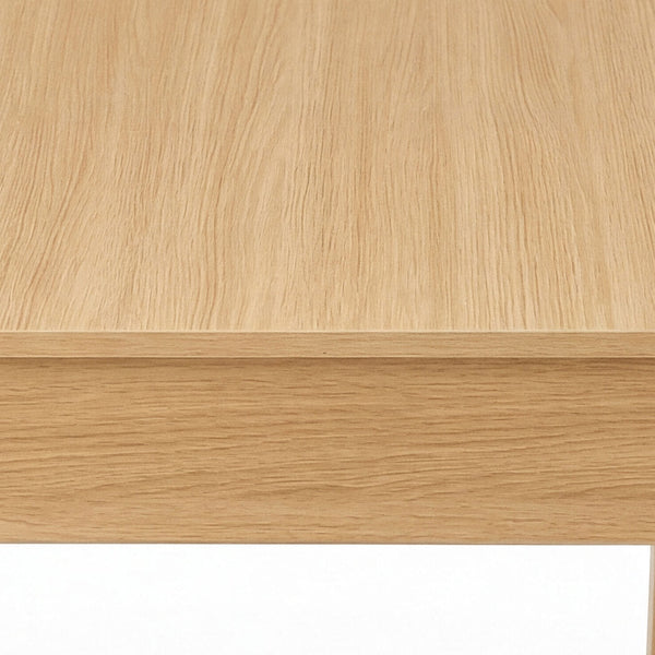Levede Extendable Dining Table Oak Finish 4 6 Seater Wooden Kitchen 110 150Cm Dining Tables
