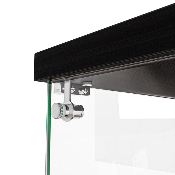 2 Tier Lockable Glass Display Cabinet Secure Storage For Collectibles & Dcor Cabinets & Cupboards