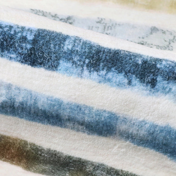 Marlow Washable Stripe Floor Rug Soft Plush Non Slip 160X120cm Rugs