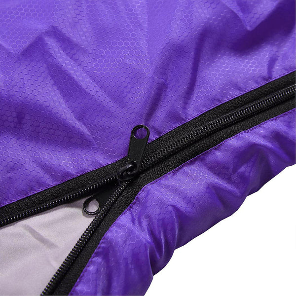 Mountview Single Sleeping Bag Bags Outdoor Purple Sleeping Bags