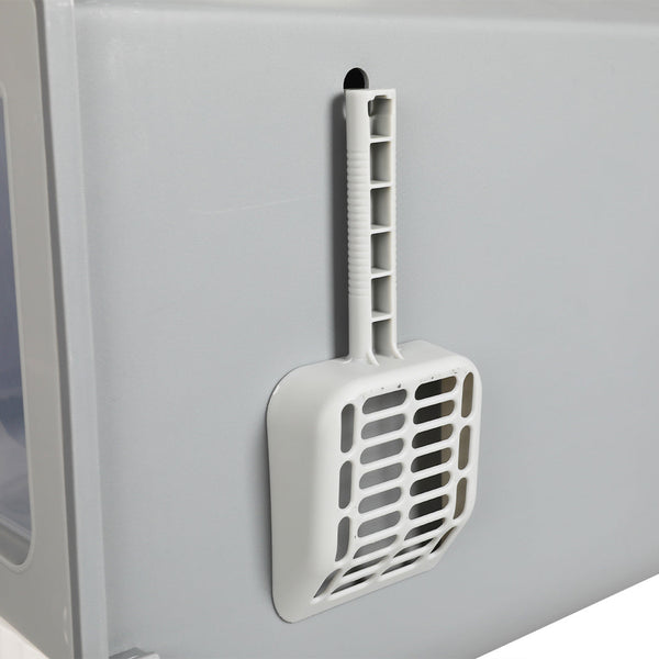 Pawz Fully Enclosed Cat Litter Box Mat Grey Litter Trays