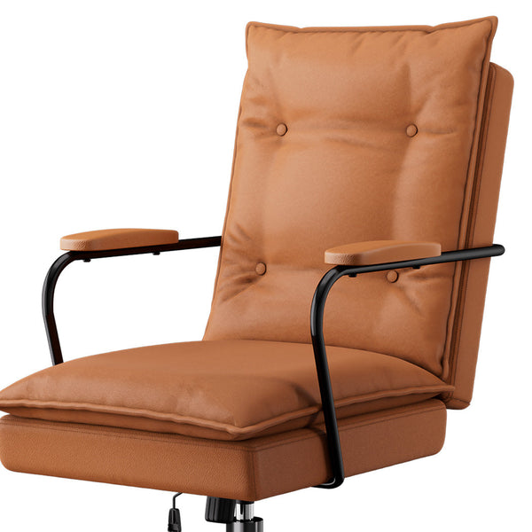 Levede Ergonomic Office Chair Computer Pu Brown Office Chairs